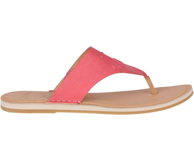Sperry Seaport Leather Sandals - Women's Sandals - Red [PU7316980] Sperry Top Sider Ireland